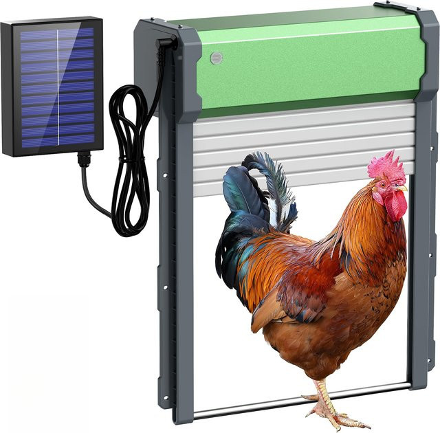 Solarbetriebener automatischer Hühnerstall von Bytelike mit Timer und Fernbedienung - Bild 1