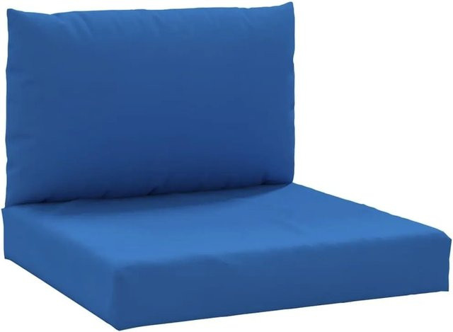 vidaXL Palettenkissen 2-teiliges Set Blau aus wasserabweisendem Oxford-Gewebe - Bild 1