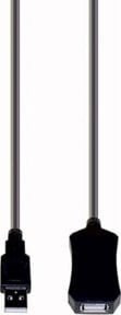 E+P Elektrik USB 2.0 Repeaterkabel AA in Schwarz, Länge: 5 m, CC508 - Bild 1