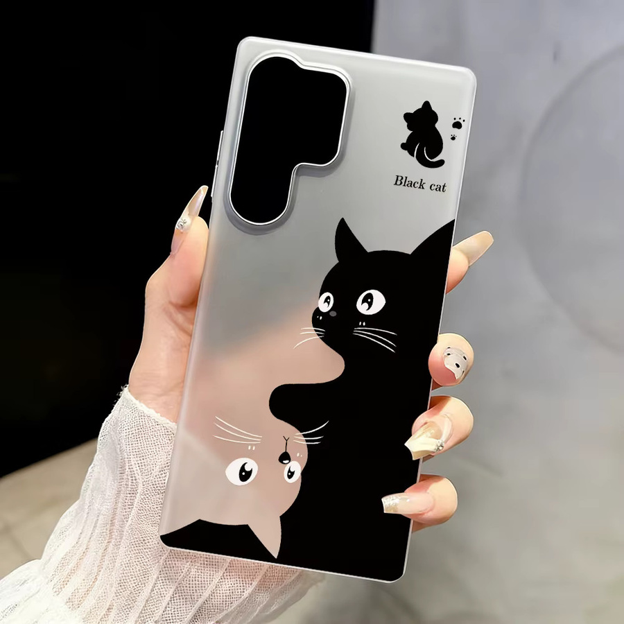 Weiche Katzen Handyhülle von AKABEILA für Samsung Galaxy A56 5G A55 S25 Ultra S24 FE S23 A54 A53 A17 A16 A15 A36 A35 A34 A26 A07 A06 A05s Cover - Bild 2