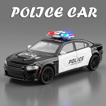 MAKEDA 911 DaKar Polizeiauto, Modell, 1:32, Metall, Licht und Sound