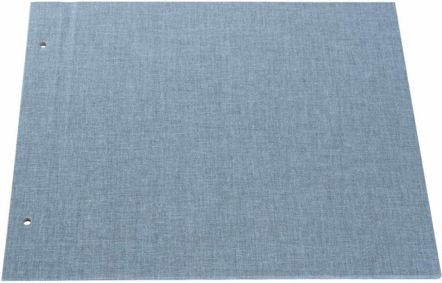 goldbuch Schraubalbeneinband aus Leinen in Blaugrau, B/H: 30 x 25 cm - Bild 1