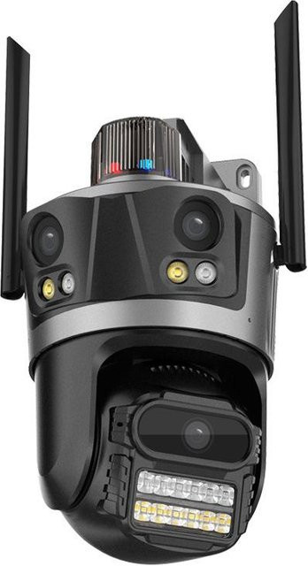 LS VISION 6K 12MP HD PTZ Wifi Überwachungskamera Outdoor, wasserdichte drahtlose CCTV-Sicherheitsschutz IP-Kamera, Schwarz - Bild 1
