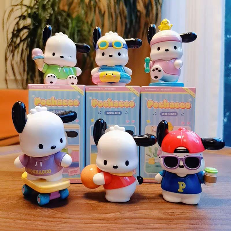 Sanrio Pochacco Anime Action Figur als Desktop Dek - Bild 1