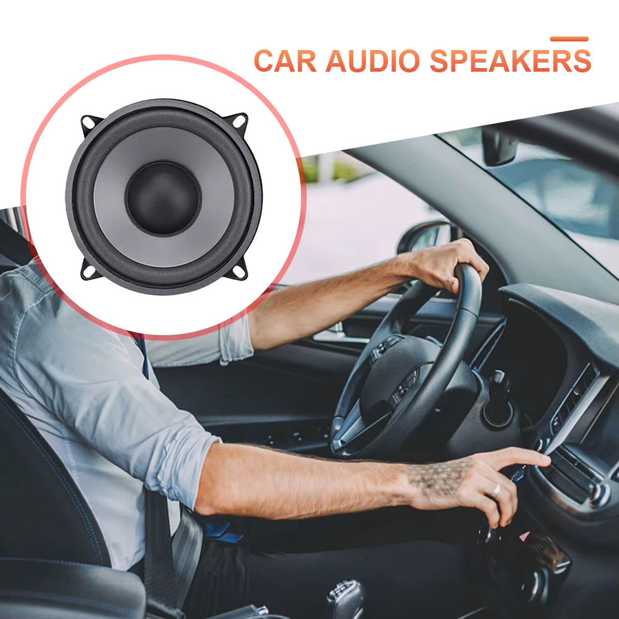 Koaxial Auto HiFi Subwoofer Lautsprecher in Schwarz für Fahrzeuge mit Vollbereich-Frequenz und Stereo-Sound - Bild 3