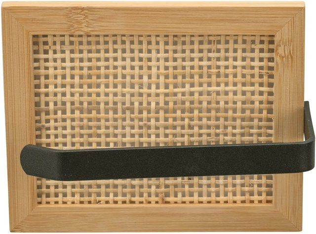 Wenko Toilettenpapierhalter Allegre aus Bambus und Rattan in Natur/Braun - Bild 1