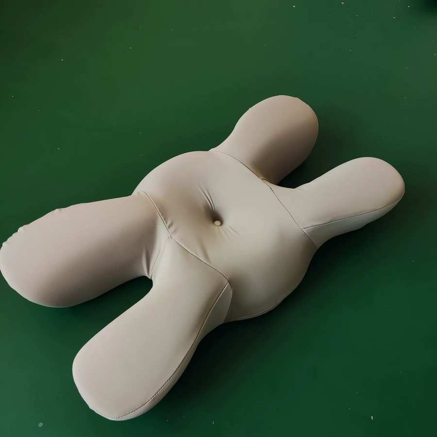 Biboss Schmetterlingsförmiges Memory-Schaum-Kissen in Grau für Seitenschläfer mit Nackenstütze und druckfreier Polsterung für tieferen Schlaf - Bild 2