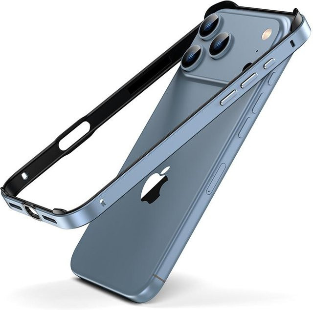 Rui Di Stoßstangen-Hülle aus Metall für iPhone 17 Air 16 Pro Max 15 Plus 14 13 12 in Orange - Bild 1