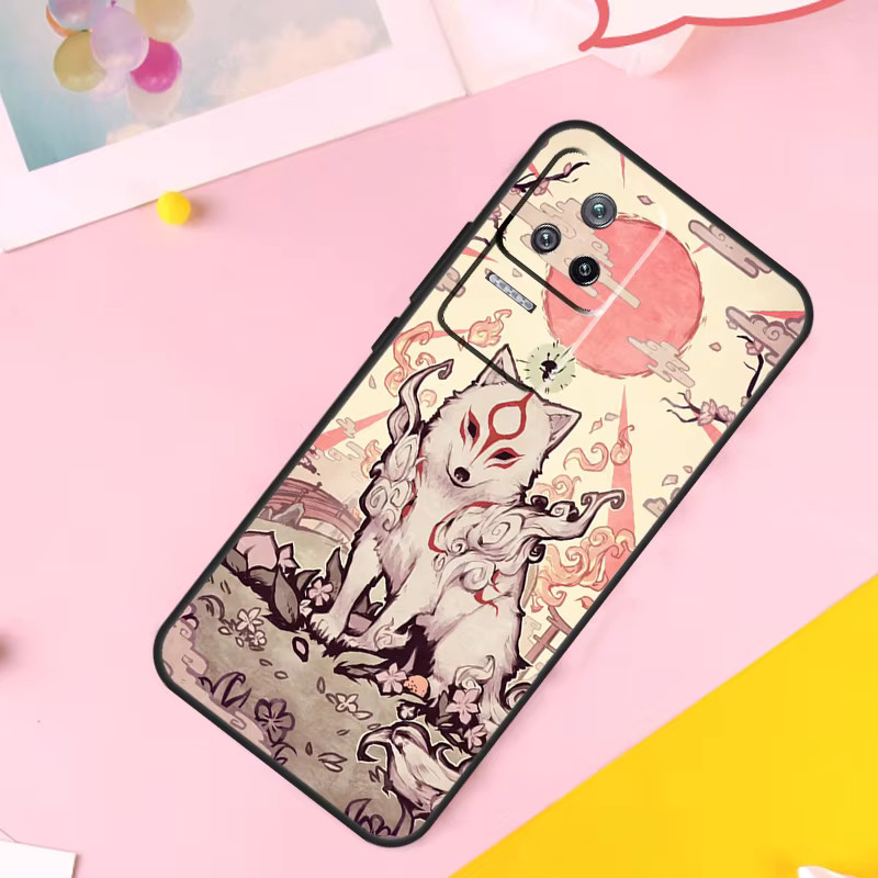 Kitsune Fuchs Kunst Design Schutzhülle für Xiaomi und POCO Modelle in Multicolour - Bild 2