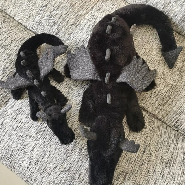 XUYUAN Onix Drache als schwarzes Deko-Ornament für dein Wohnzimmer oder deinen Schreibtisch - Bild 1