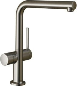 Hansgrohe Spültisch-Einhebelmischer Talis M54 mit schwenkbarem Auslauf in Edelstahl-Optik und Silber - Bild 1