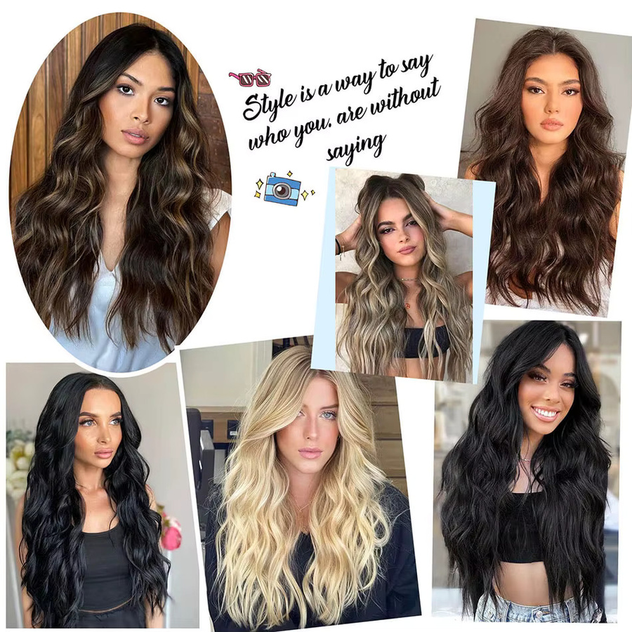 Alana beauty Clip-in-Haarverlängerungen, 50,8 cm, 6 Stück, Kunstfaser, Damen - Bild 4