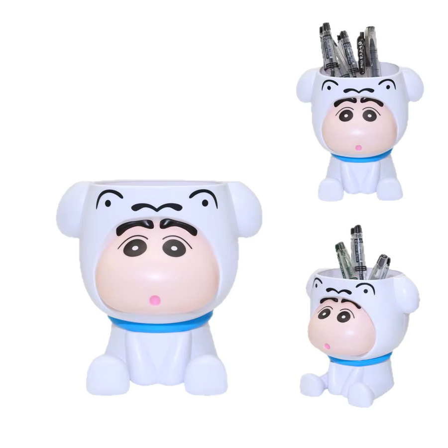 Bandai Crayon Shin Chan Federmäppchen Stiftebox in Weiß aus Kunststoff - Bild 4