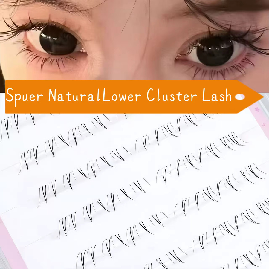 MIAOJIE Einzelwimpern-Cluster, natürlich, Unisex - Bild 4