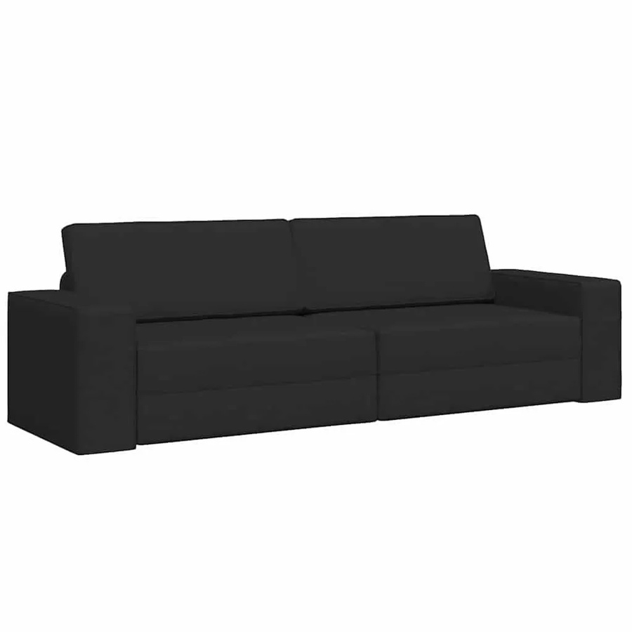 vidaXL Schlafsofa Schwarz mit Samtbezug und abnehmbaren Bezügen, B/T/H: 245 x 78 x 77 cm - Bild 2