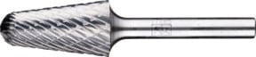 PFERD Hartmetall Hochleistungsfrässtift ALLROUND Rundkegel KEL, Farbe: Silber, Durchmesser: 16 mm, Länge: 30 mm, Schaft-Durchmesser: 6 mm, universal grob - Bild 1