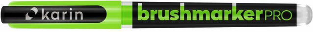 karin Brushmarker PRO Neon Light Green 6110 Brushmarker mit Nylonspitze - Bild 1
