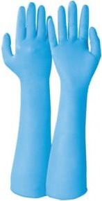 Honeywell SivoChem 759 Schutzhandschuhe aus Kunststoff, Blau, Größe 9, 40 Stück pro Box - Bild 1