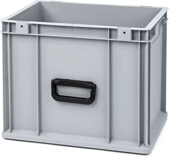PROREGAL Eurobox Nextgen Portable Uno Transportbox Grau, H x B x T: 32 x 30 x 40 cm, 30 Liter - Bild 1