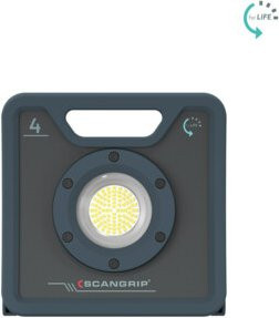 SCANGRIP Arbeitsleuchte NOVA 4K Fore Life LED mit 400-4000 Lumen und Aluminiumgehäuse, IP67 wassergeschützt für Innen- und Außenbereich - Bild 1
