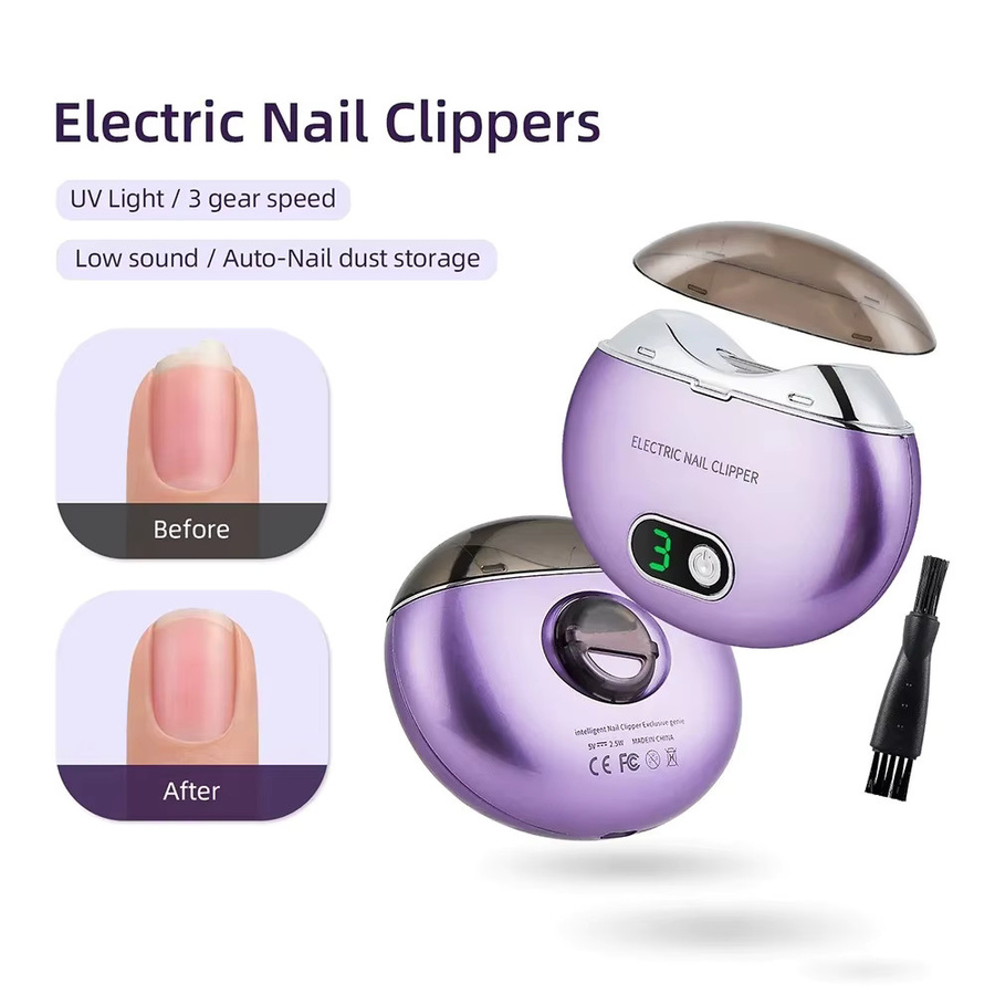 SoftAura Elektrischer Nagelknipser mit UV-Licht, Maniküre-Schleifer, Kinder und Erwachsene - Bild 3