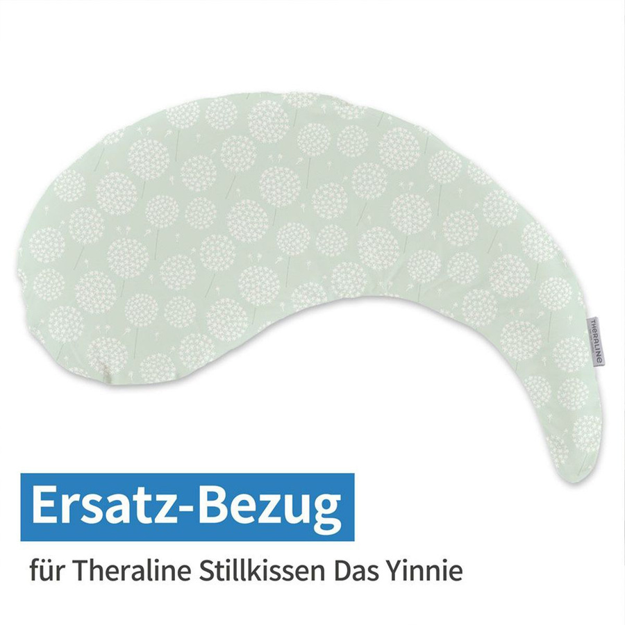 Theraline Ersatzbezug für Stillkissen Das Yinnie, Pusteblume, Zartgrün, Breite: 135 cm - Bild 1