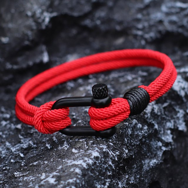 Noter Armband, rot, Edelstahl, Herren - Bild 1