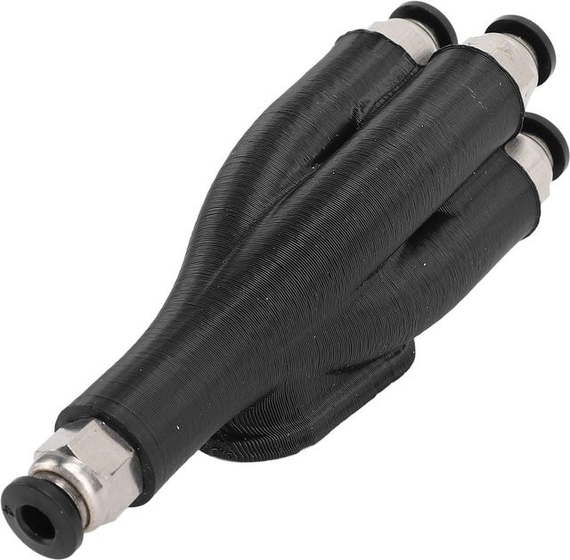 4 in 1 Rohrexpansionsanschluss für Bambu Lab X1, Transportrohrmodul zur Zuführung von 4 Materialien, Farbe: Grau/Schwarz - Bild 1