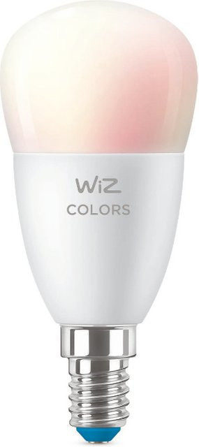 WiZ Smarte Glühbirne White & Color, Tropfenform, E14, 40W, dimmbar, Weiß und Mehrfarbig - Bild 1