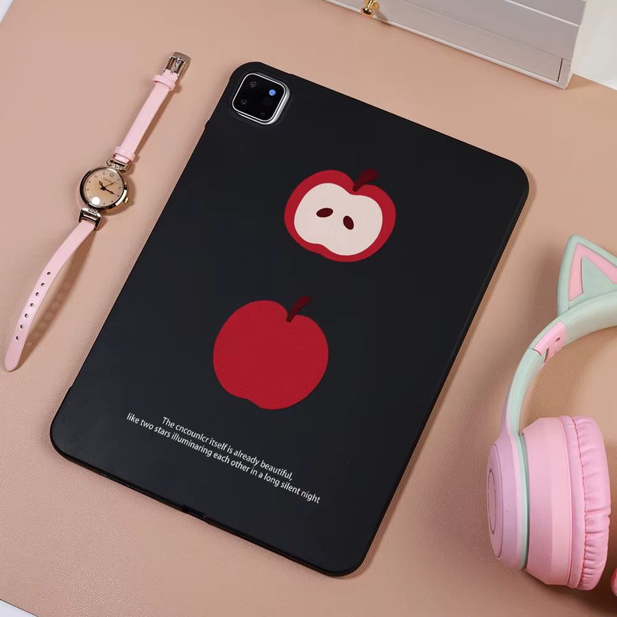Schwarze Cartoon-Blumen Tablet-Hülle für Samsung Galaxy Tab S9 Ultra S8 S7 S6 Lite A9 Plus A8 A7 Lite in mattierter PC-Ausführung - Bild 2