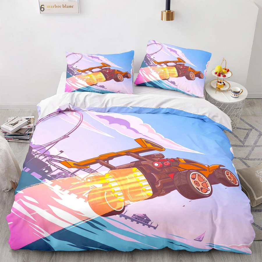 Rocket League Bettwäscheset für Erwachsene, Multicolor, 3-teilig, B/H: 135 x 200 cm - Bild 1
