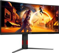 AOC CU34G4Z Ultrawide Gaming Monitor, 86 cm (34 Zoll), Curved, QHD 1440p, VA-Panel, 240 Hz, Schwarz/Rot - Bild 3