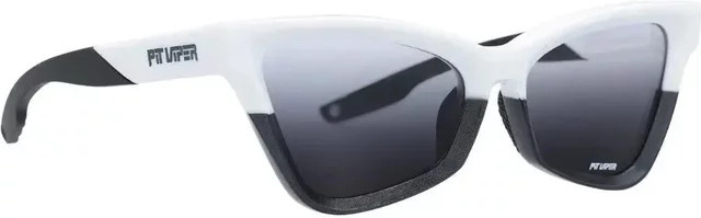 Pit Viper The Mohawker Clawdia Sonnenbrille, Unisex, Vollrand, Square, Kunststoff, weiß - Bild 1