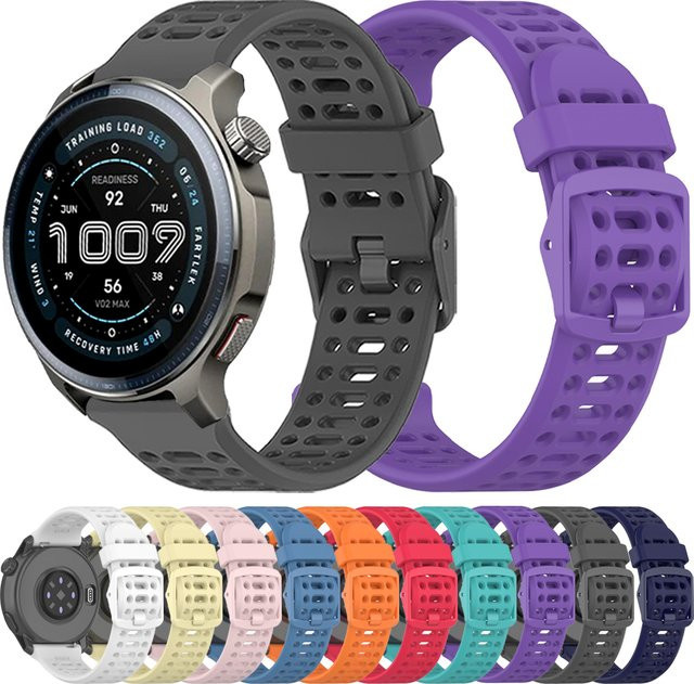 Amazfit Uhrenarmband Silikon, Unisex, 20 mm, 22 mm - Bild 1