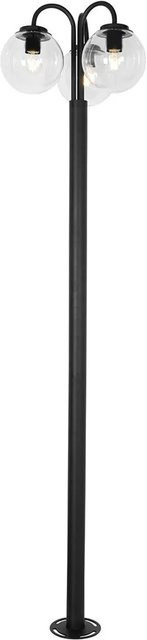 QAZQA Sfera Gartenlaterne Schwarz mit Klarglas, 3-flammig, IP44, Höhe: 200 cm - Bild 1