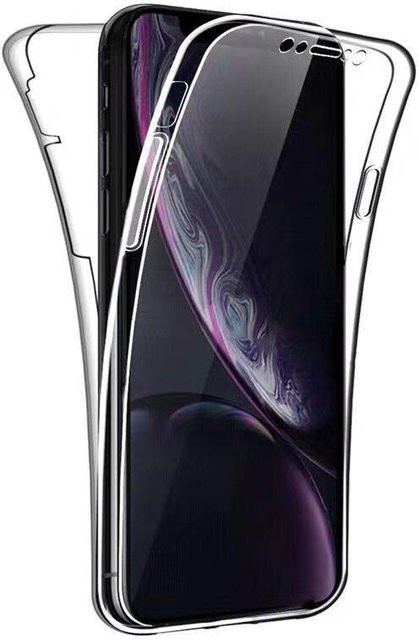 Samsung Silikon 360 Grad Vollabdeckung Schutzhülle für A05, S24 Ultra, M52, A53 5G und S23 Plus, transparent - Bild 1