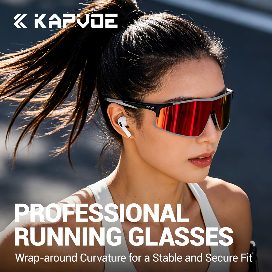Kapvoe Laufsonnenbrille, Photochrome, Vollrand, Blue, Unisex - Bild 3