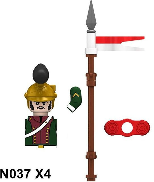 Militär Bausteine Mittelalterlichen Ritter Figuren, 4-teiliges Set, ab 14 Jahren - Bild 1