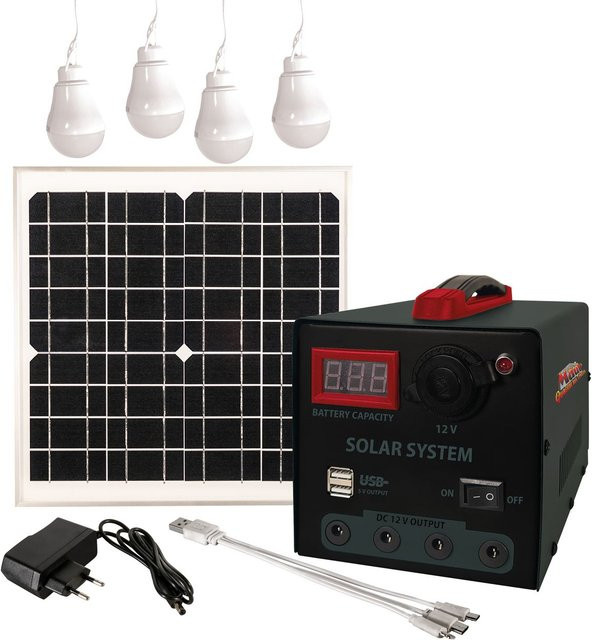 MAUK Solarpanel 15W mit 40W Powerpack in Schwarz mit USB-C Anschluss - Bild 1