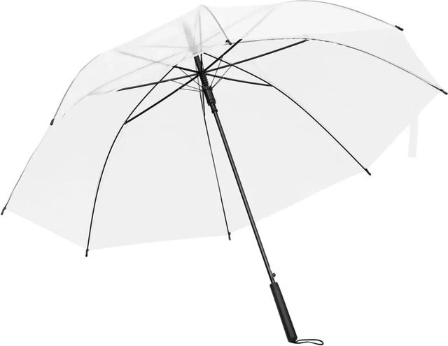 vidaXL Regenschirm transparent aus Kunststoff und Metall, Durchmesser: 107 cm - Bild 1
