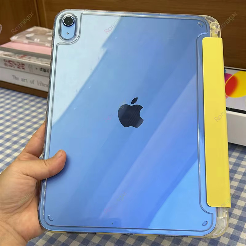 Ronnagar Faltbare iPad Hülle mit Stifthalter in Rot für iPad Pro und iPad Air Modelle - Bild 2