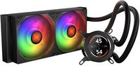 Krux HydroGlance 240 LCD AIO Wasserkühlung in Schwarz mit Multicolour-Effekten und USB-C Anschluss - Bild 1