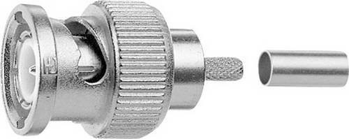 Telegärtner BNC-Steckverbinder Stecker gerade 75 Ohm in Silber - Bild 1