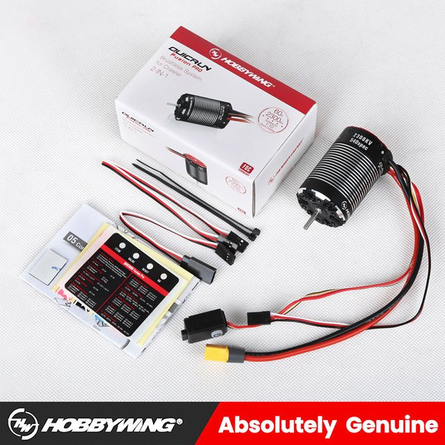 HobbyWing QuicRun Fusion PRO 540 60a 2300KV bürstenloser Motor, wasserdicht - Bild 1