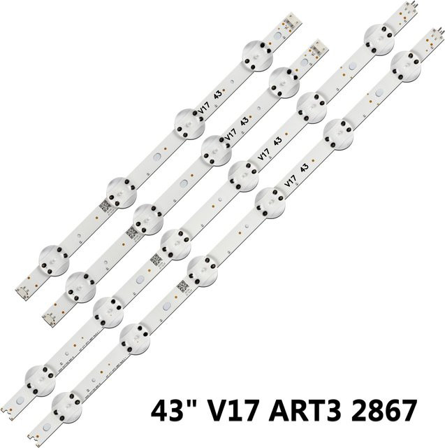 PMALLJF LED-Streifen Set für 43 Zoll Fernseher 43UF6500 43VH6100 Farbe Weiß - Bild 1