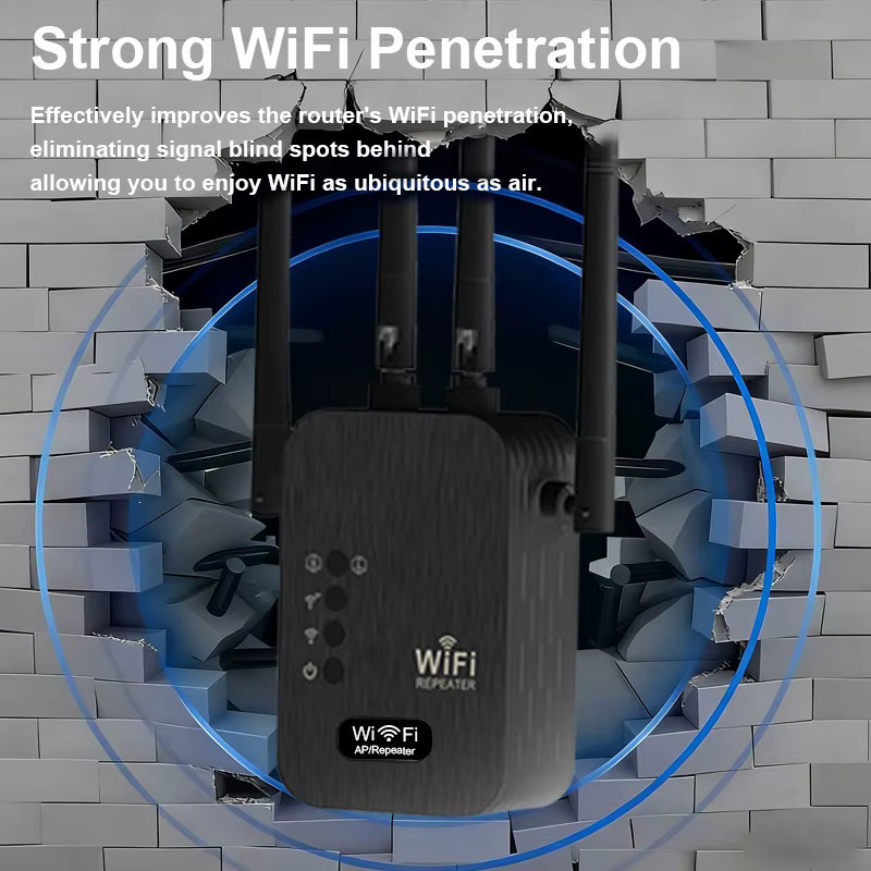 Regaton WLAN-Repeater Dual-Band 1200Mbps Schwarz - Bild 3