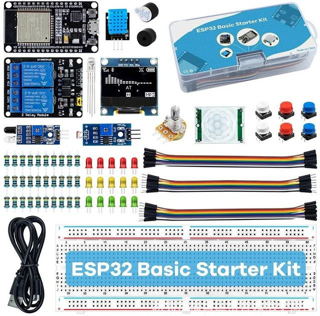 GadgetGrip ESP32 Modul Starter-Kit für ESP-32S WiFi in Multicolor - Bild 1