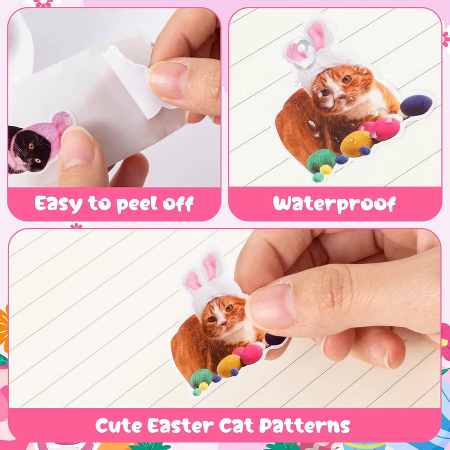 GOGOTU Urlaub Katze Dress Up Party Cartoon Aufkleber, 500 Teile - Bild 5