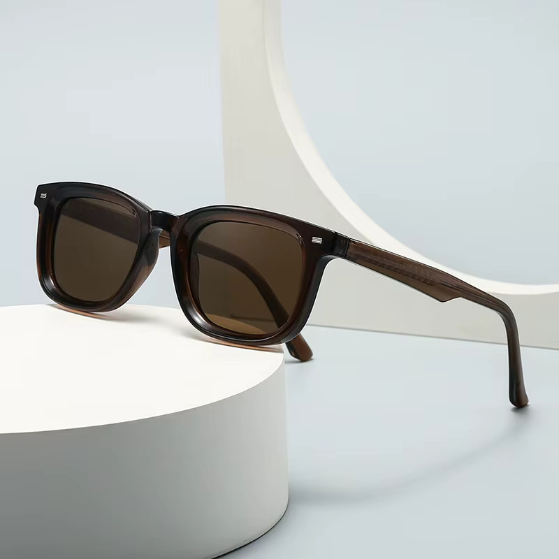 SHAUNA Sonnenbrille, quadratisch, Vollrand, Kunststoff, blau grün, Unisex, polarisiert - Bild 1