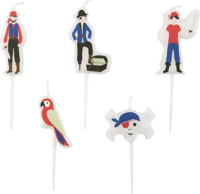 Rico Design Kerzen Piraten Set, 5 Stück, Multicolour - Bild 1